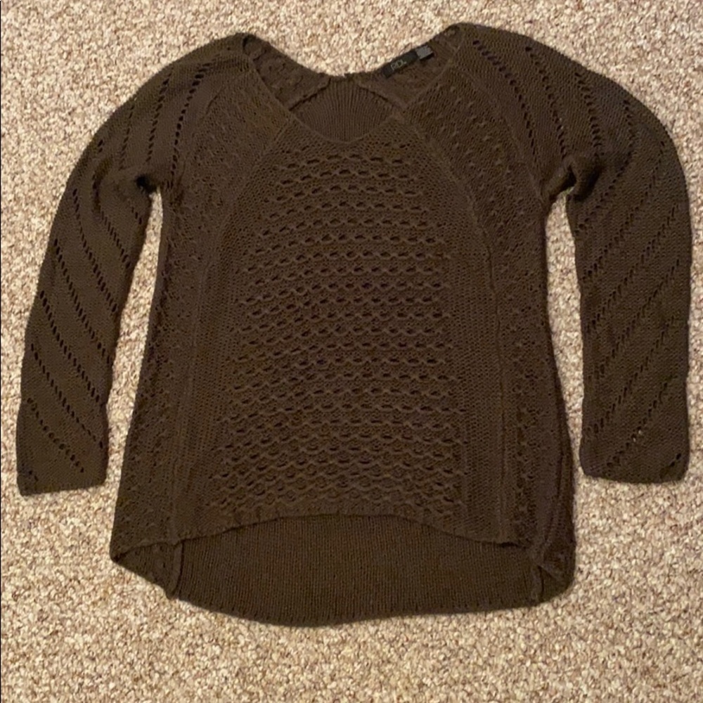 Dark forest green knit sweater